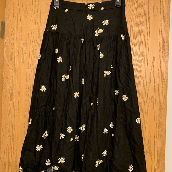 NWT Madewell daisy midi skirt (drop waist) - Picture 4 of 6